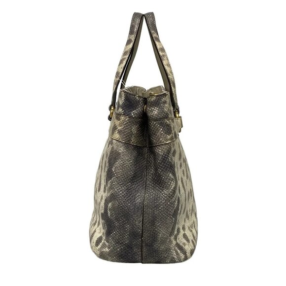 Auth GUCCI Horsebit 319795 White Dark Gray Leather - Tote Bag - Picture 3 of 16